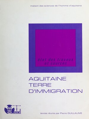 cover image of L'Aquitaine, terre d'immigration